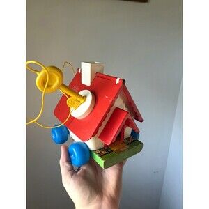 Fisher Price 1967 Goldilocks and the 3 Bears Pull Toy with Bell